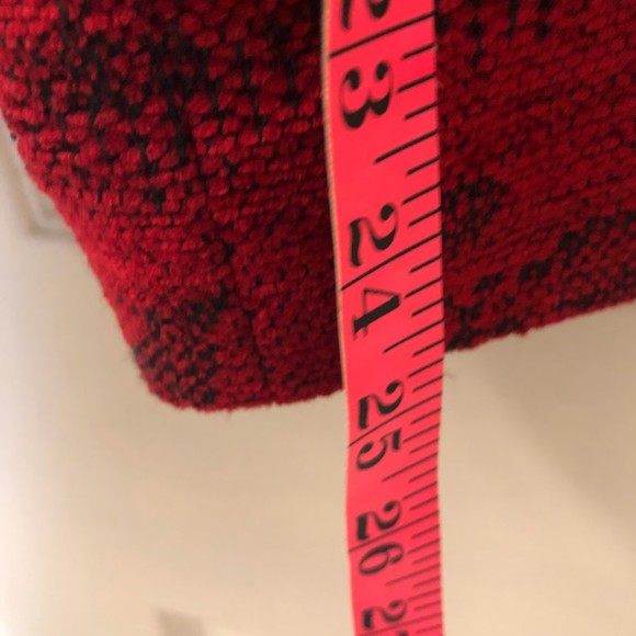 Vintage Coldwater Creek Women's Red Tapestry Jacket Suit Coat Shoulder Pads - Picture 10 of 10